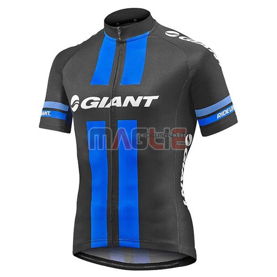 Maglia Giant manica corta 2016 nero e blu